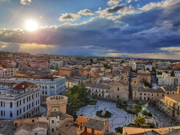 Piazza Rossetti vista dall'alto